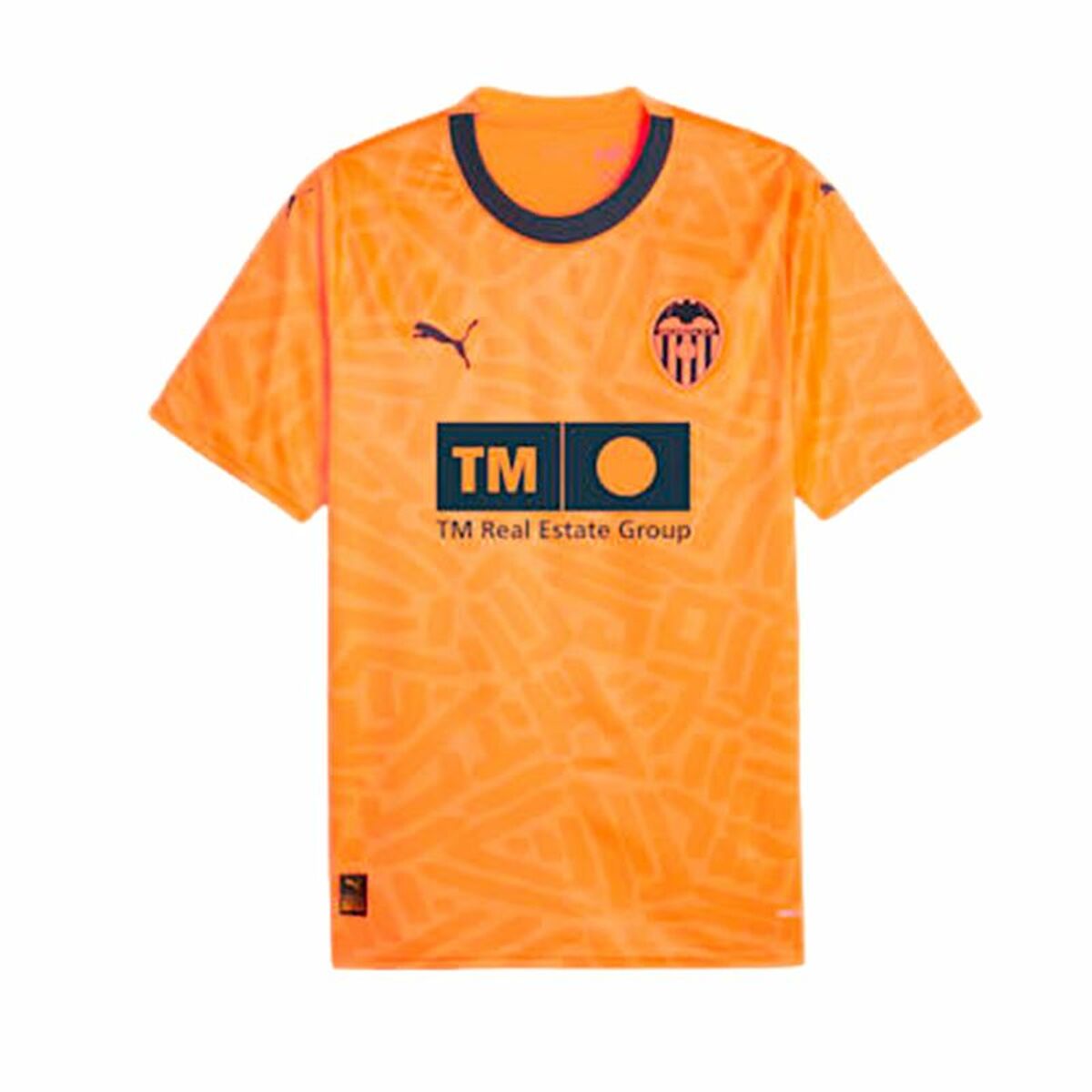 Men's Short-sleeved Football Shirt Puma Valencia CF 3rd Kit 23/24 Orange M
